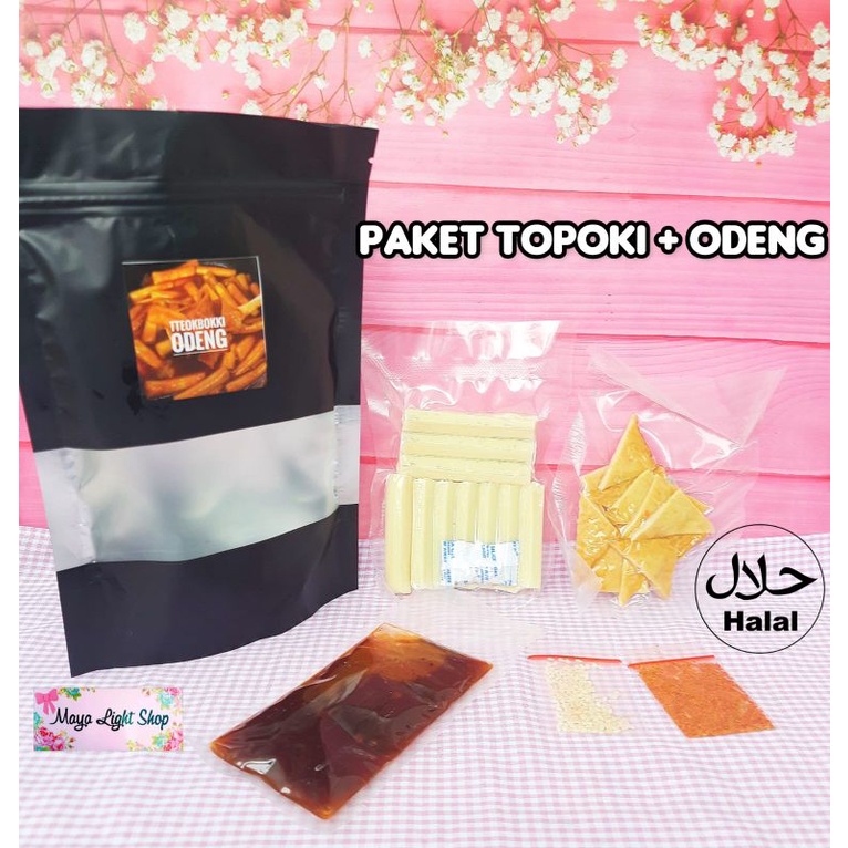 Paket Topokki kue beras gochujang saus odeng topoki mozarella cheese tteokbokki kue beras korean snack