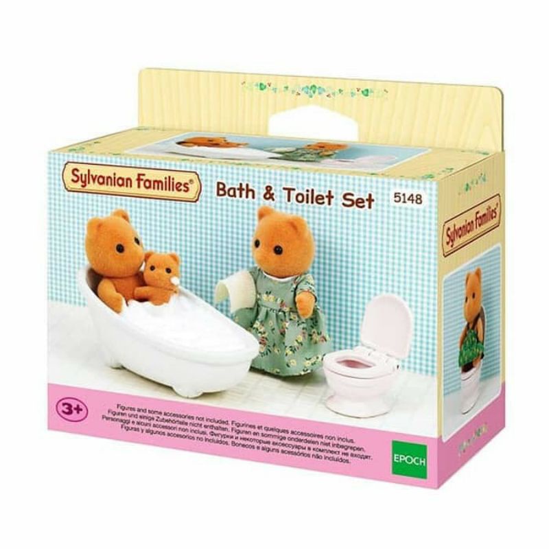 SYLVANIAN FAMILIES BATH AND TOILET SET