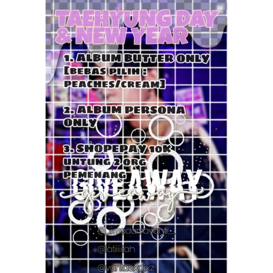 GIVE AWAY TAEHYUNG DAY AND NEWYEAR