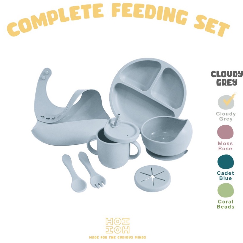 HOI HOI Complete Feeding Set - Set Perlengkapan Makan Komplit Bayi