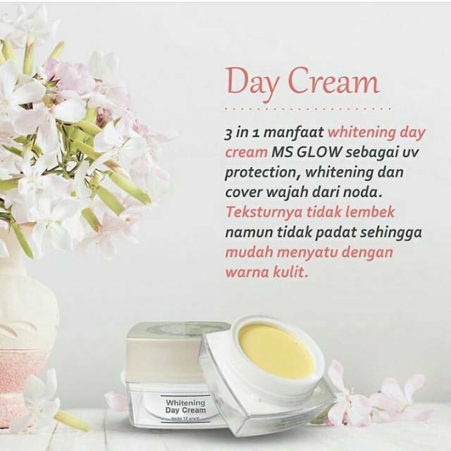 MS GLOW DAY CREAM / MS GLOW BB CREAM CREAM PAGI MS GLOW