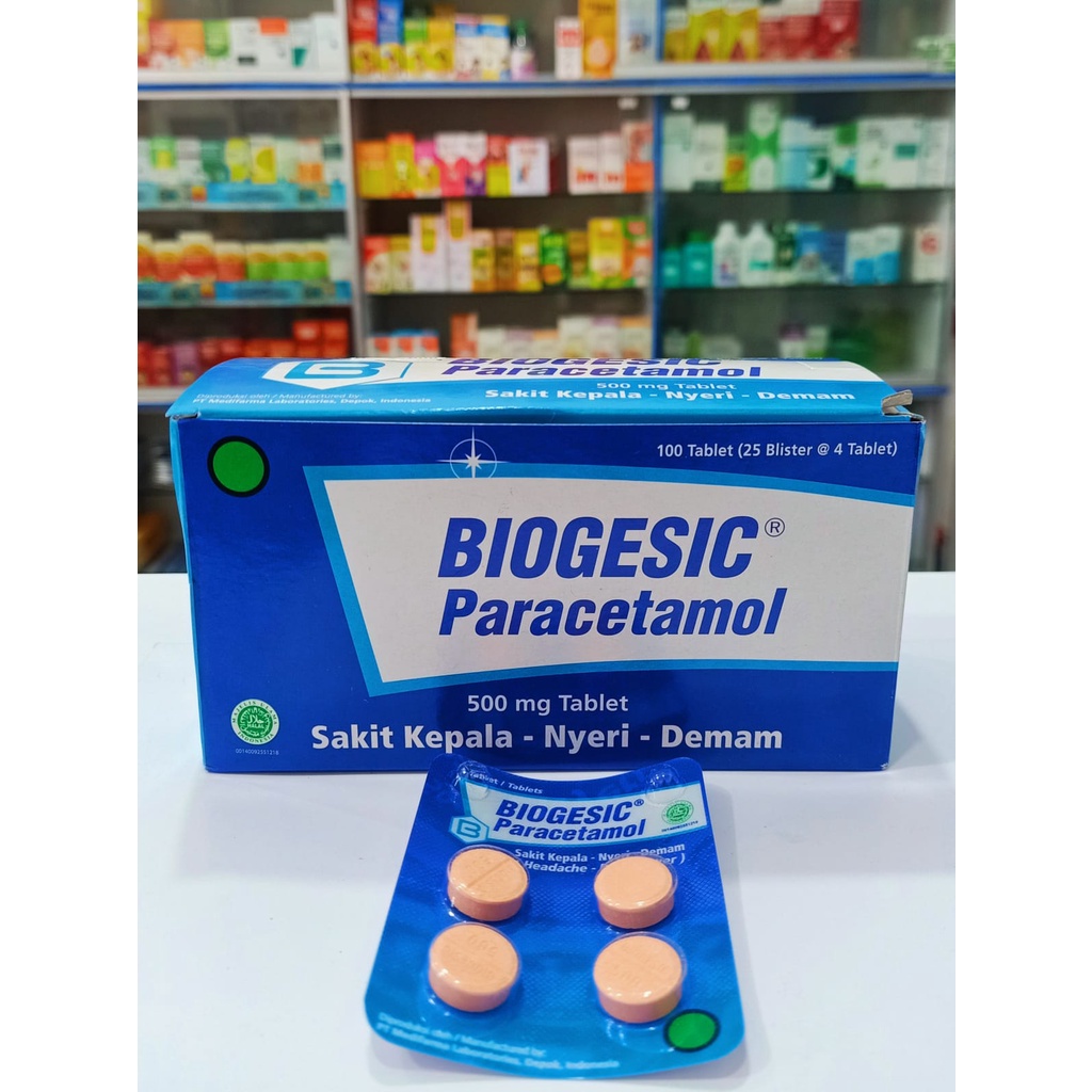 Biogesic Paracetamol Obat Demam Pereda Nyeri Sakit Kepala dan Gigi