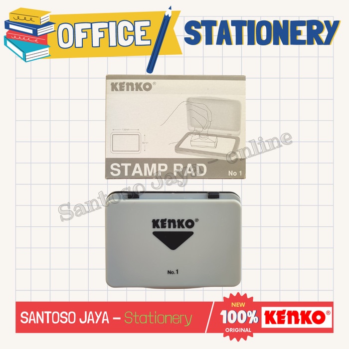 

Stamp Pad KENKO No. 1 - Bantalan / Bak Stempel / Tempat Tinta KENKO