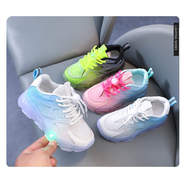 (LOLI-JKT) Z-22 SEPATU LED ANAK GRADASI 2 WARNA SIZE 21-36 BAGUS BANGET