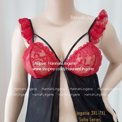 JUMBO Lingerie 3XL-7XL Baju Tidur Seksi Cantik Ukuran Besar Original Big Size 4XL 5XL 6XL 7XL 968