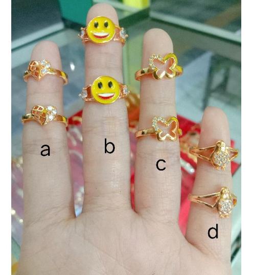Sangat Nyaman.. (Anti Karat) CINCIN ANAK REPLIKA EMAS 0-15th