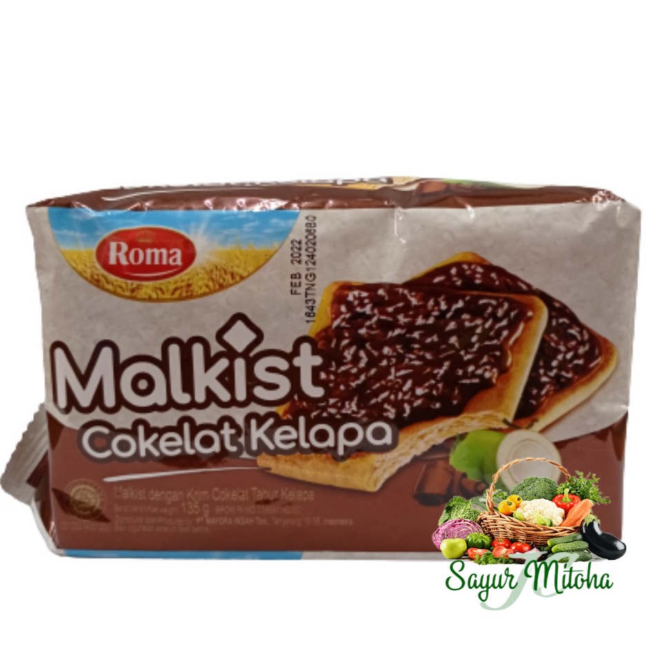 

Biskuit Roma Malkist Coklat Kelapa