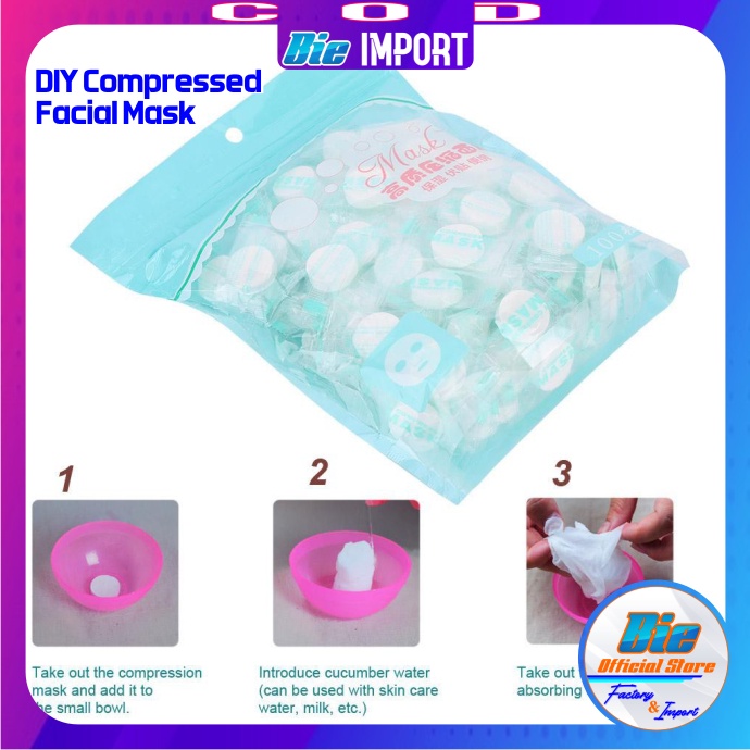 Masker DIY Carcoal Compressed Mask Impor Best Seller