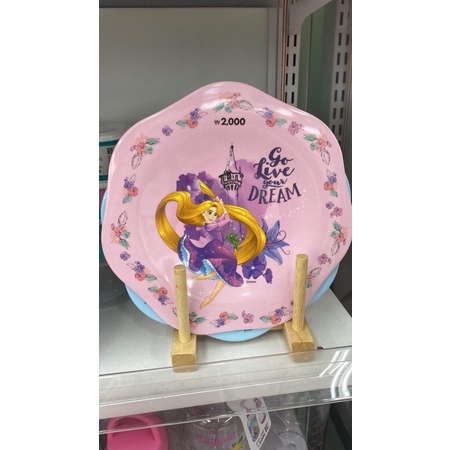 [READY] Daiso Korea Disney Princess Rapunzel Piring melamin