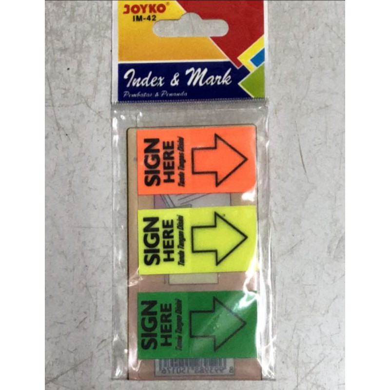 

POSH IT INDEX & MARK SIGN HERE JOYKO IM 42