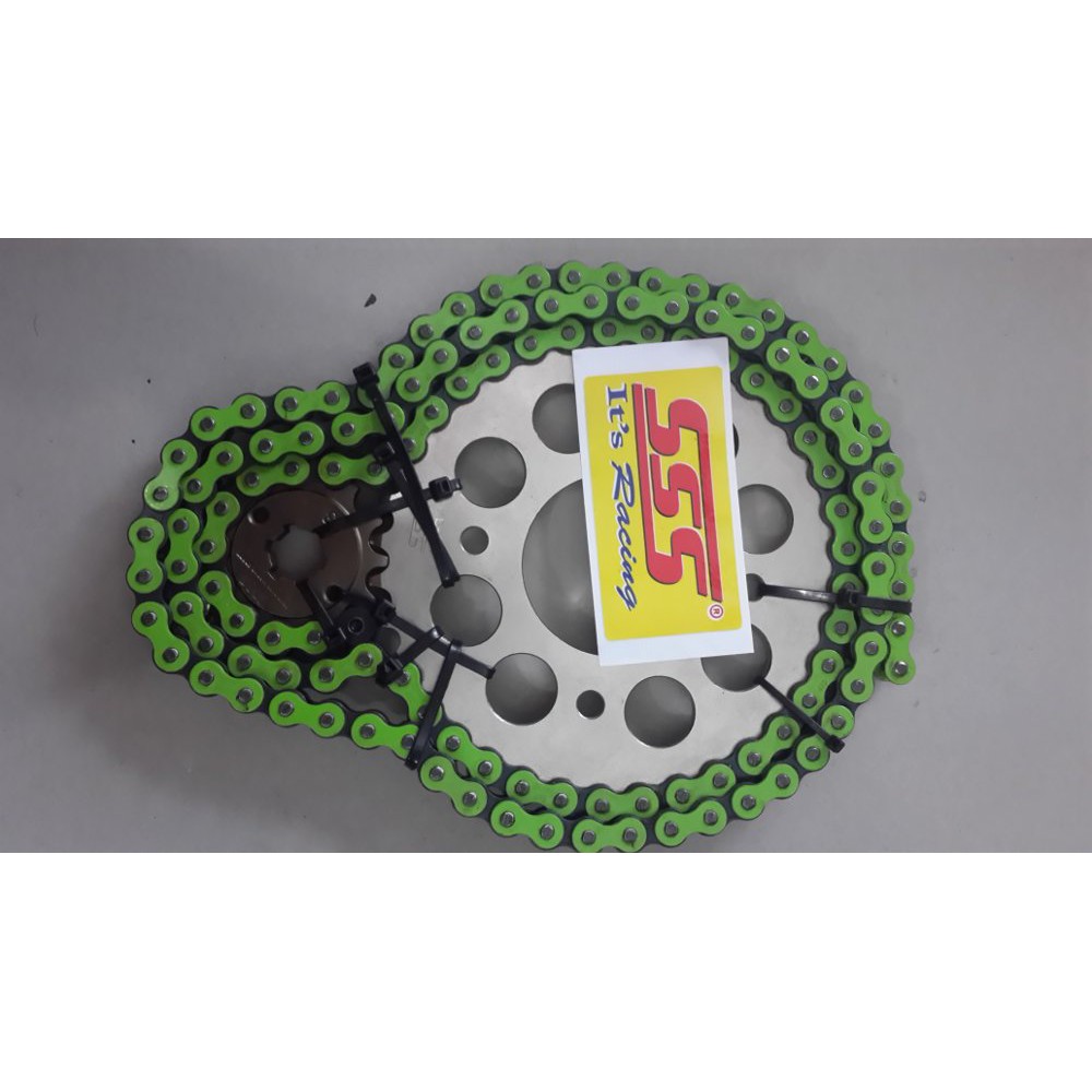GEAR SET SSS 415  TIGER  TIGER REVO  RANTAI HIJAU Berkualitas