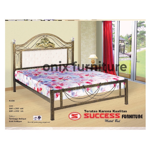 Ranjang / Divan Besi Kuda 160x200cm