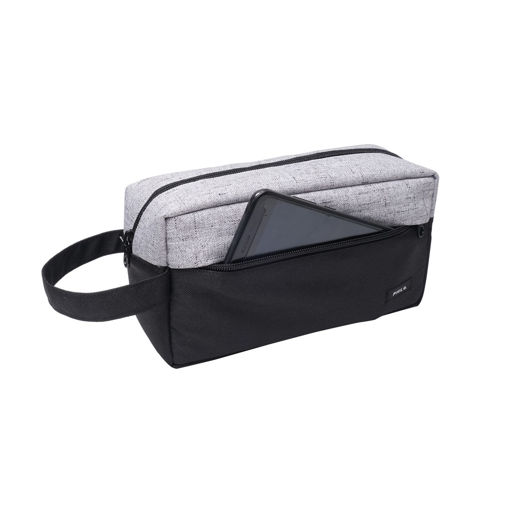 pouch hitam - travel bag hand bag clutch dopp kit tas tangan PHPC1118