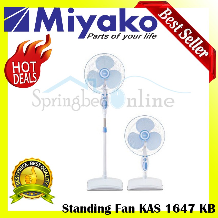 MIYAKO Electric Fan KAS-1627 KB