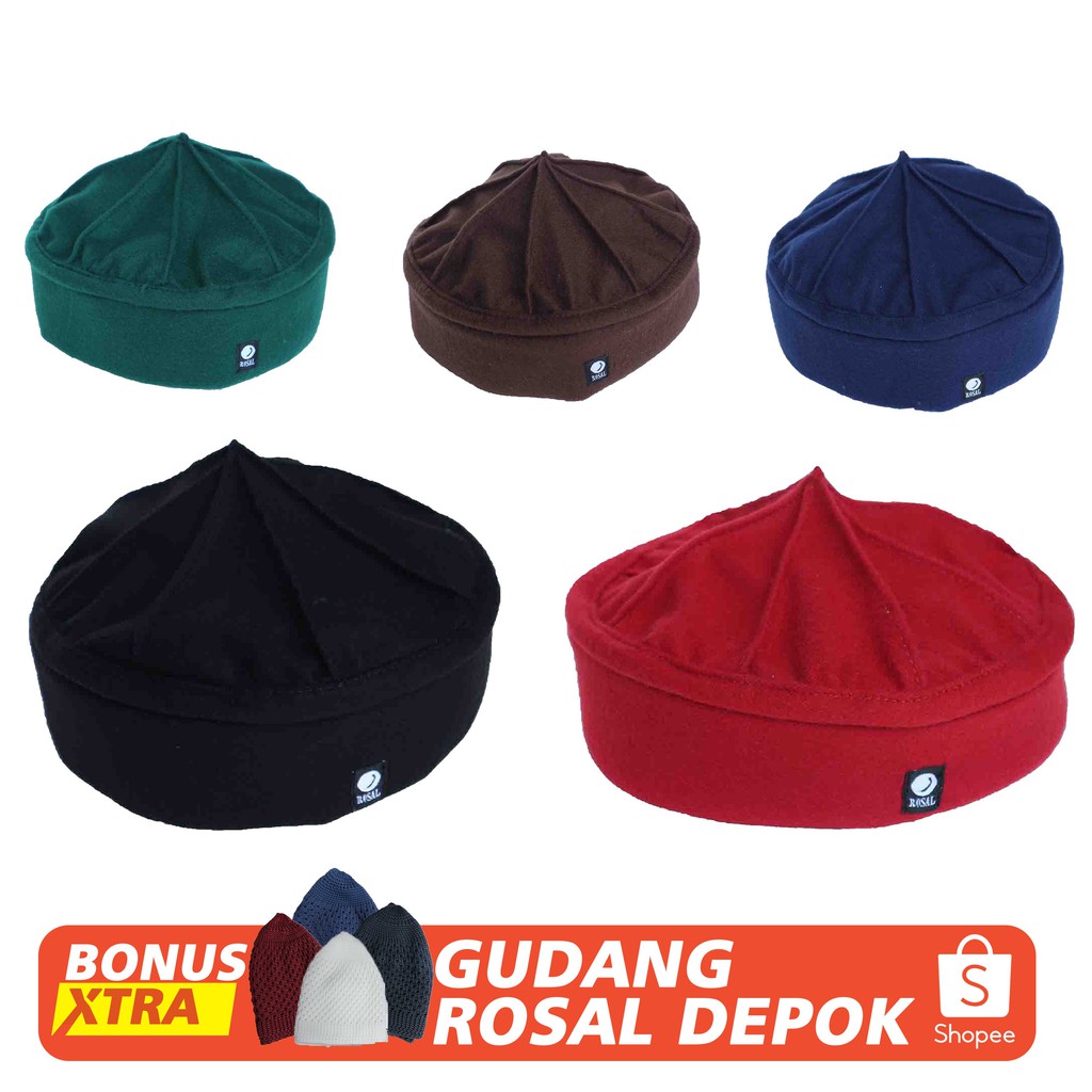 Peci Uyghur Rosal Peci Pakol Kopeah Kupluk Peci haji