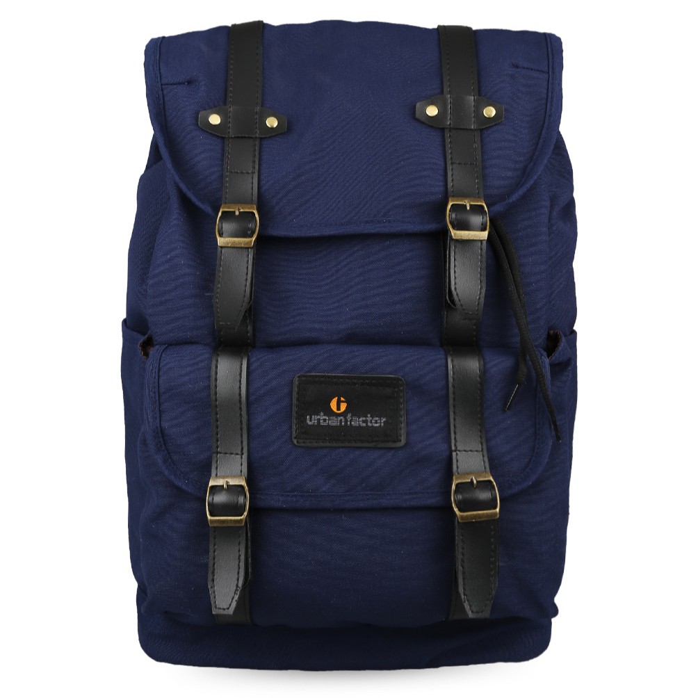 MIX UP NAVY |Urban Factor x FORIND| Tas Ransel Ori Bag Polos Pria Wanita Backpack Baru New Kerja