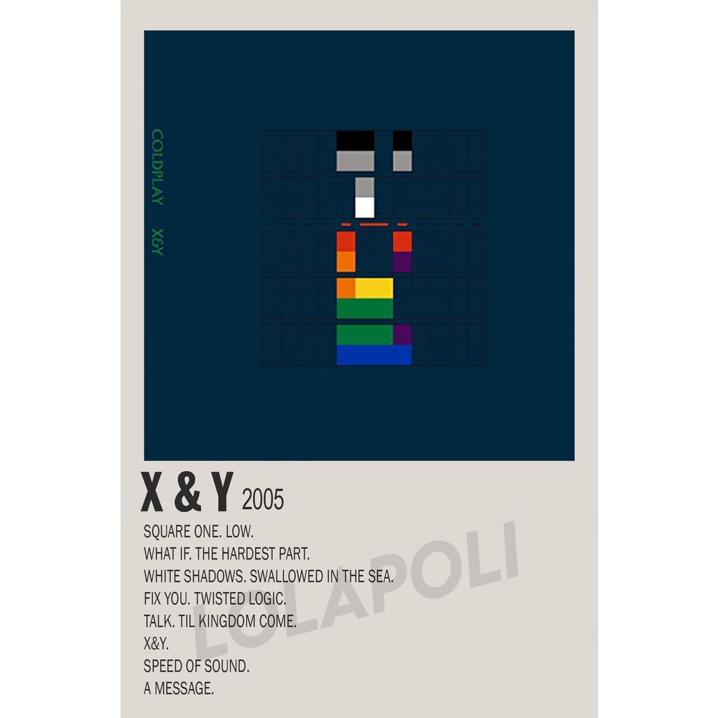 Poster Cover Album X &amp; Y - Coldplay