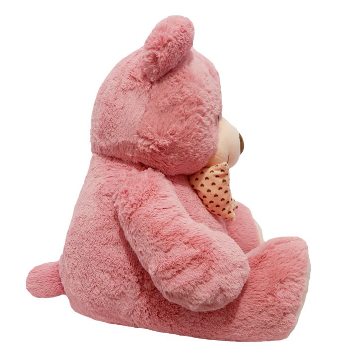 Boneka Beruang Jumbo Istana Boneka STD Happy Bear Dusty Pink With Syal