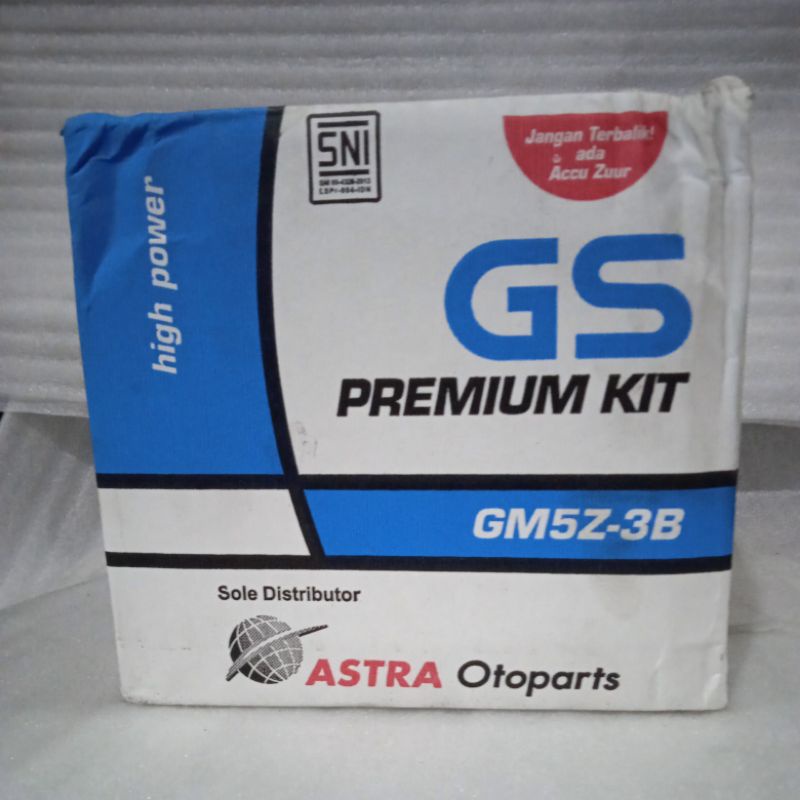 Aki Motor merk GS Astra Aki Basah GM5Z-3B Asli Bebek Supra, Mio Sporty