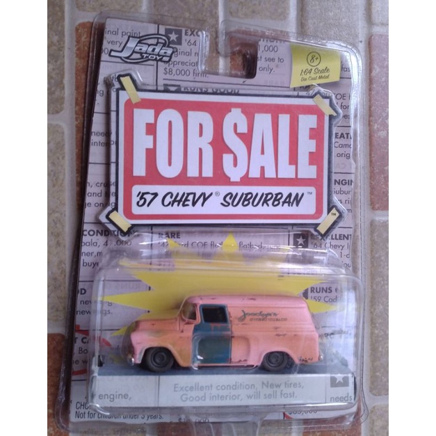 Mainan Diecast Jada For Sale 57 Chevy Suburban skala 64