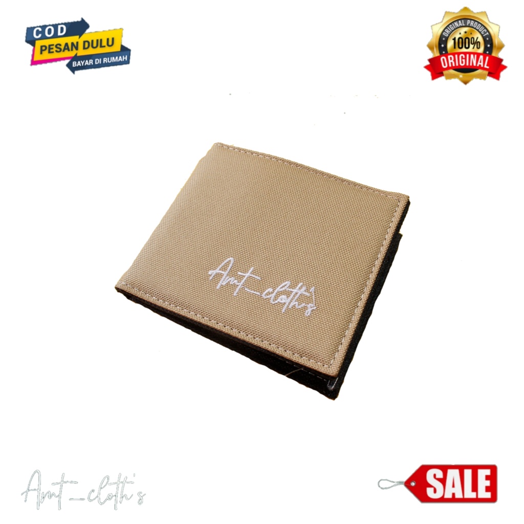 AMT_CLOT'S Fashion Dompet Pria Bahan Kulit Canvas