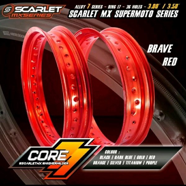 VELG SCARLET SUPERMOTO BRAVE RED