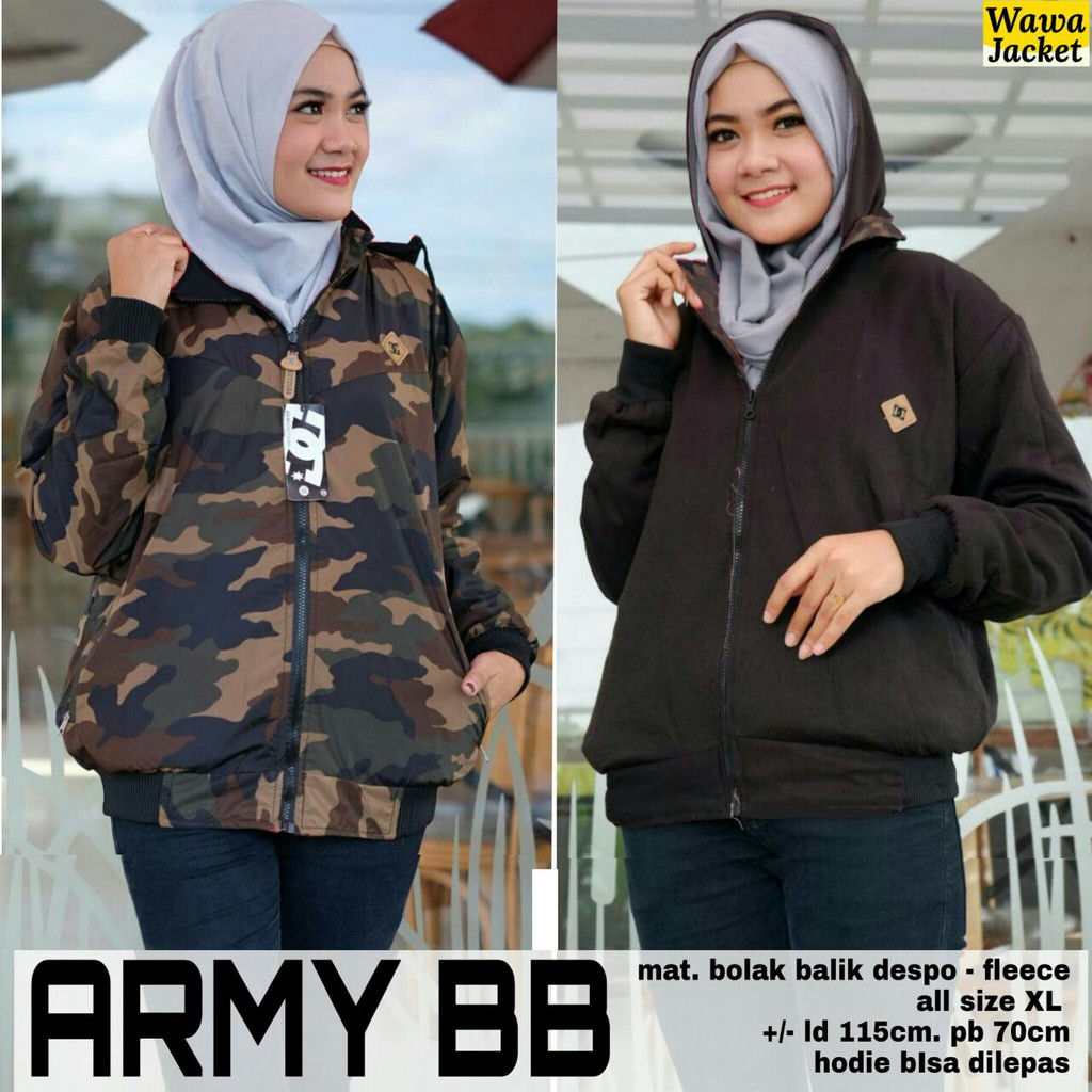 Jaket Cewek Army BB