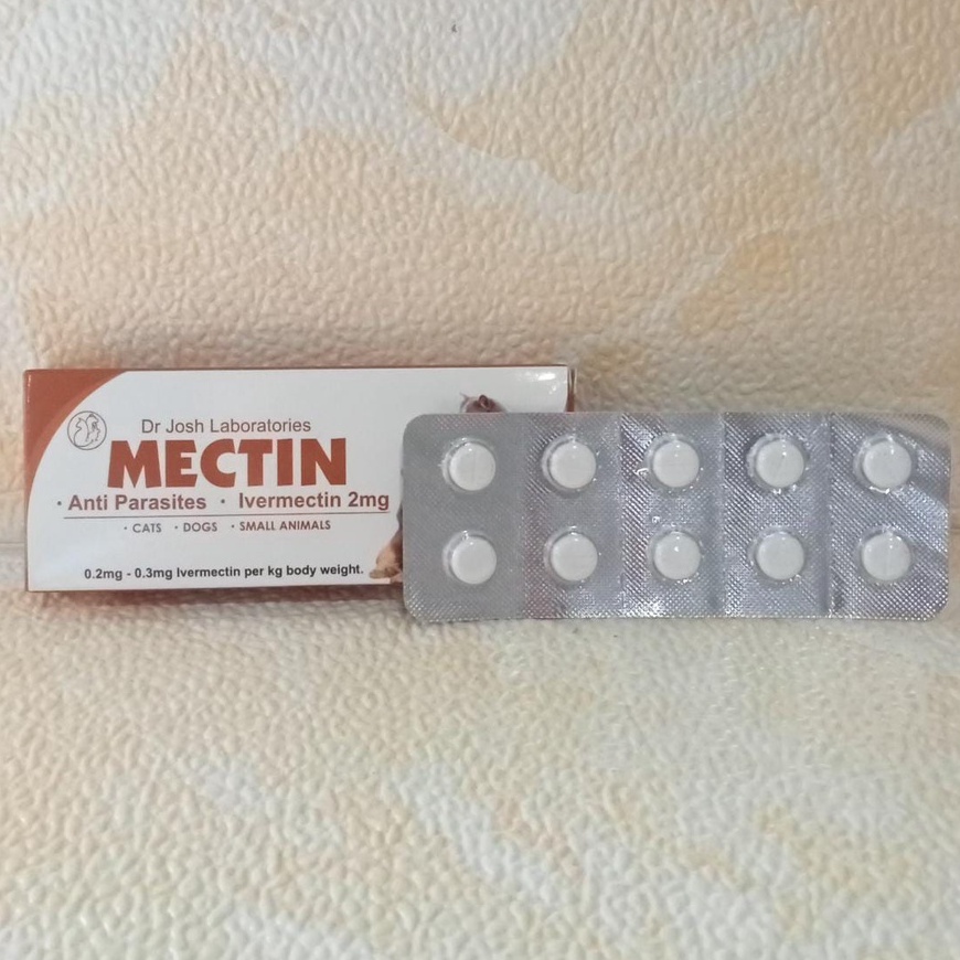 Mectin 1 Tablet anti parasites hewan 2mg IVERMECTIN - 1 TABLET