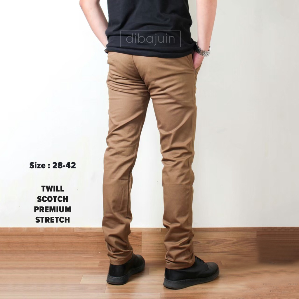 Celana Chino Chinos Panjang Slim Fit Pria ORIGINAL PREMIUM