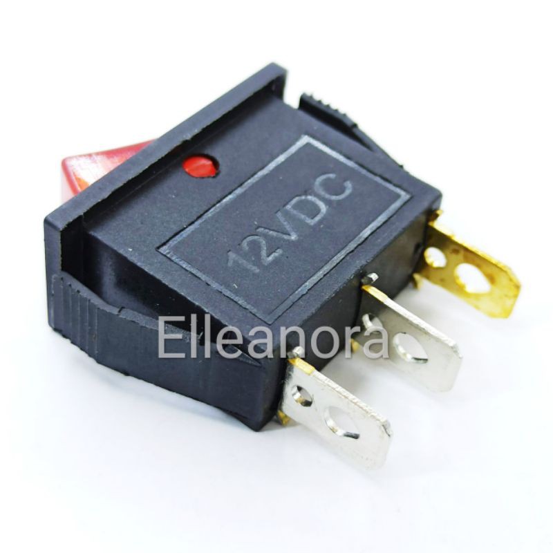 Saklar Kotak 12V DC 3pin On Off 12 Volt 12V