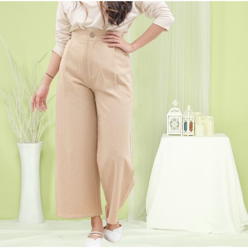 Highwaist Kulot Linen Premium Laura Slim Kulot Highwaist / Kulot Linen