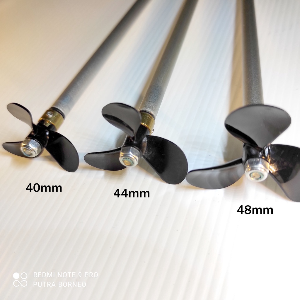 KIT Rc Boat Shaft stainless 4mm propeller 3 blade