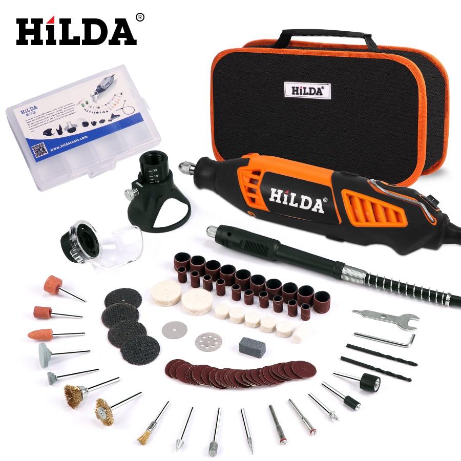 Import HILDA Electric Drill Dremel Grinder Engraver Grinder Mini Drill Electric Rotary Tool