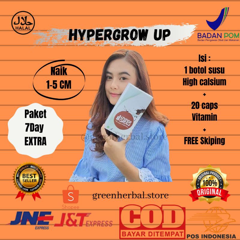 

Hypergrow Susu Peninggi Badan Original / Suplemen Peninggi Badan Original Naik 3-14cm Terbukti