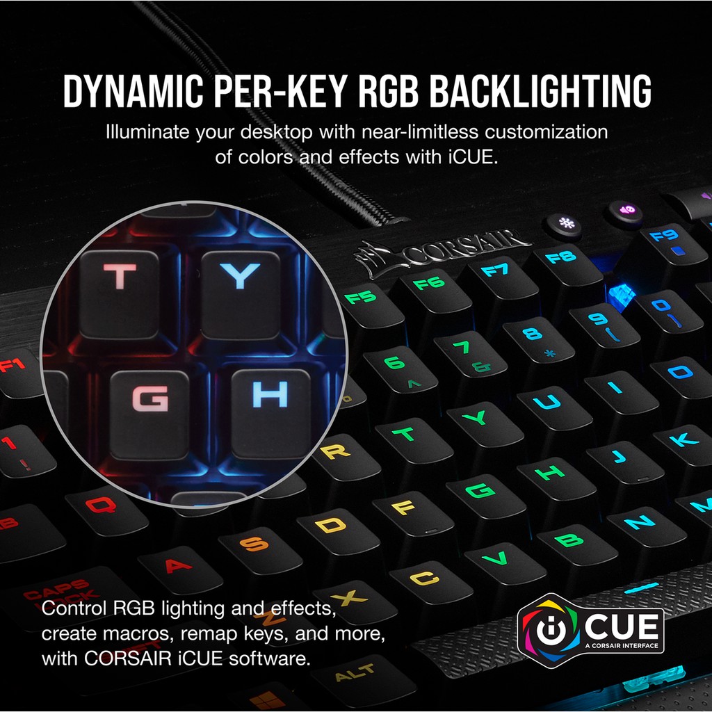 Corsair K65 RGB RapidFire TKL - Mechanical Gaming Keyboard