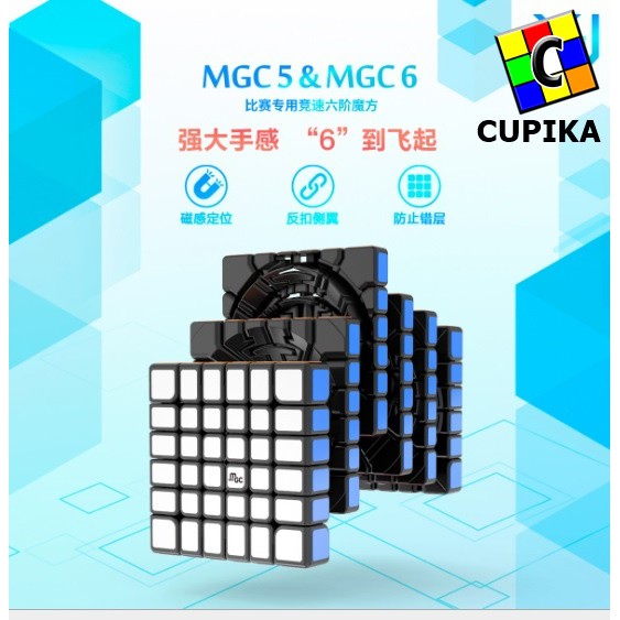 Rubik 6x6 6x6x6 Yj MGC Yongjun Magnetic Blackbase Speed