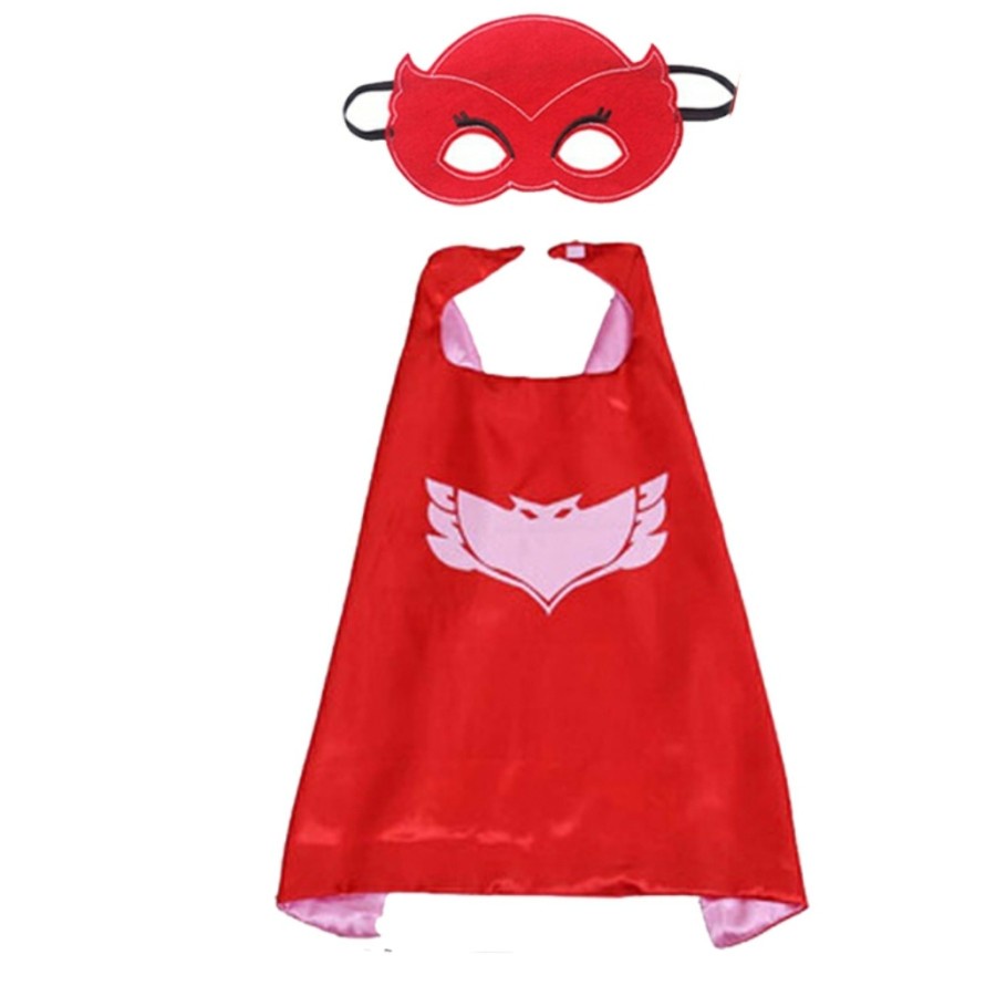 PJ Mask Cape PJMask Costume Catbot Gekko Owlette Kostum anak