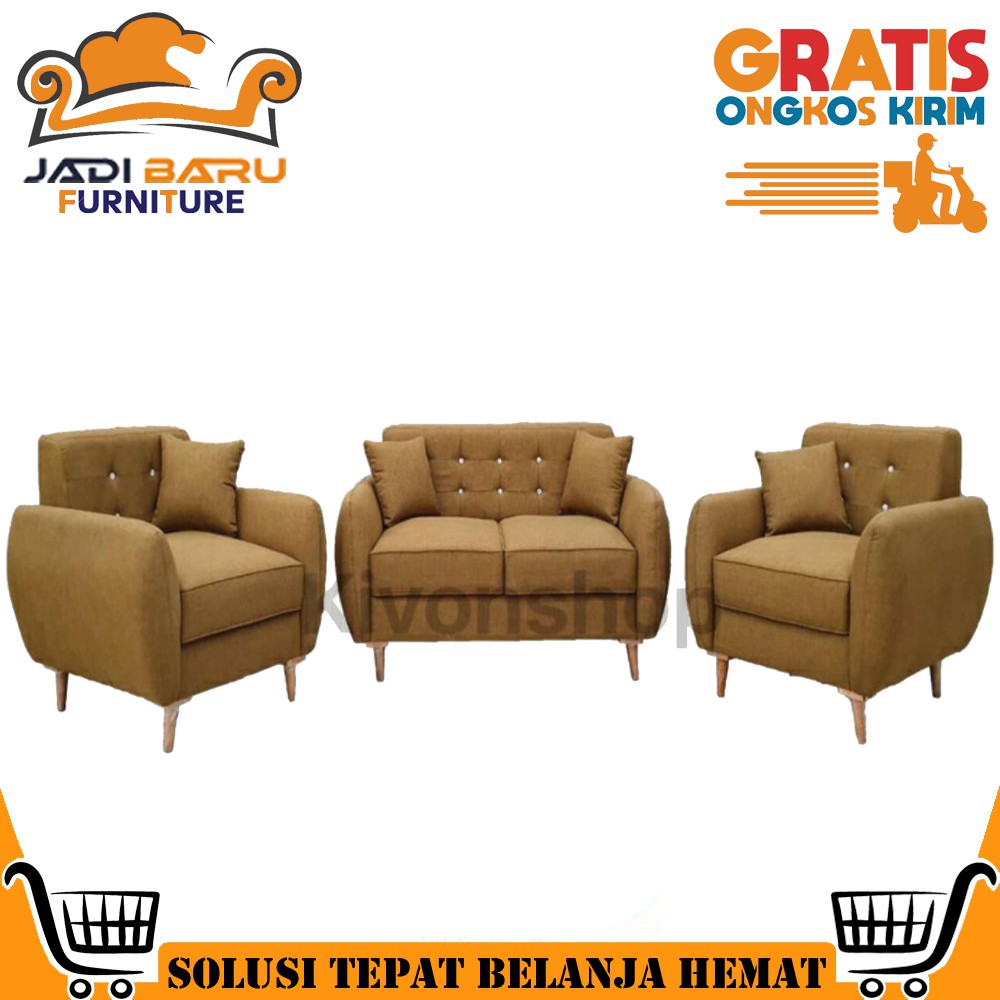(KHUSUS JABODETABEK) (FREE ONGKIR) PROMO SOFA RETRO ATAU SOFA MINIMALIS 211 CLASSIC BERKUALITAS