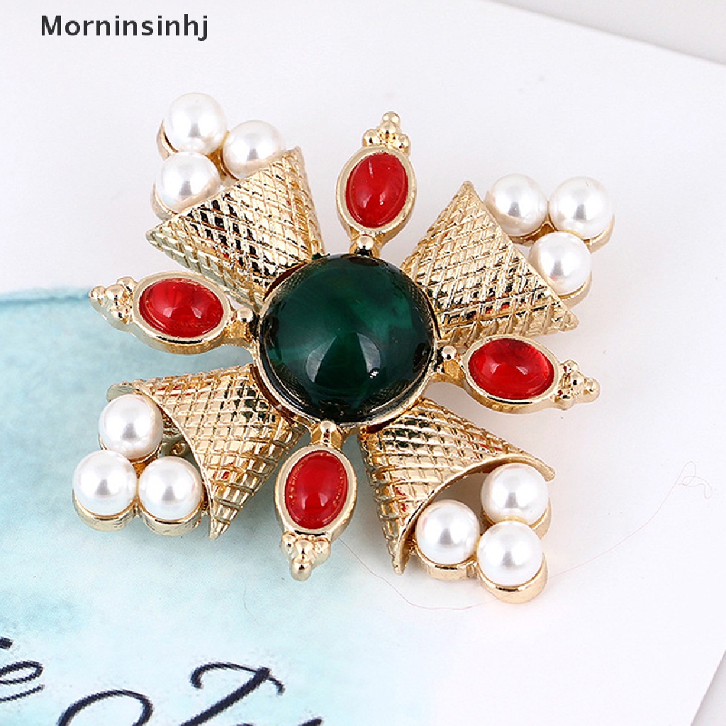 Mornin Fashion Mutiara Cross Bros Pin Untuk Wanita Aksesoris Mantel Vintage Perhiasan Hadiah id