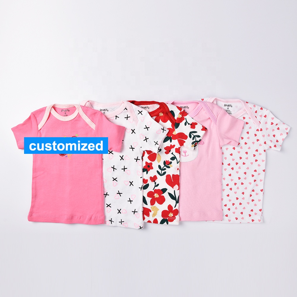 Cart3r's Atasan Bayi Kaos Bayi Perempuan Laki Laki isi 5Pcs P028