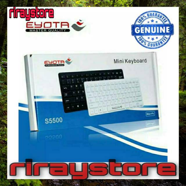 Keyboard Mini EYOTA S5500 Keyboard Eyota mini slim bagus Hitam