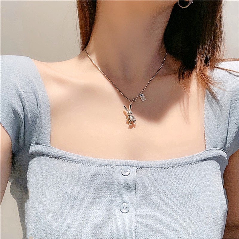 [ACKER] Kalung Choker Wajah Beruang Kelinci Gaya Korea Untuk Wanita / Pria