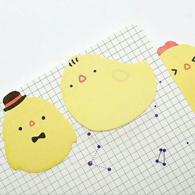 

Albama - Memo Sticky Note Chicks / Notes / Catatan Mini / Kertas Catatan Tempel / Memo Karakter