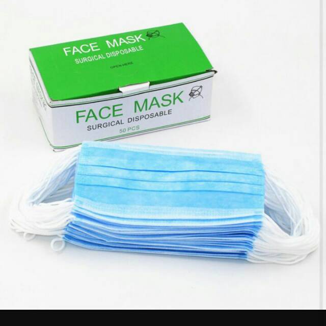 Masker Earloop Polos Warna