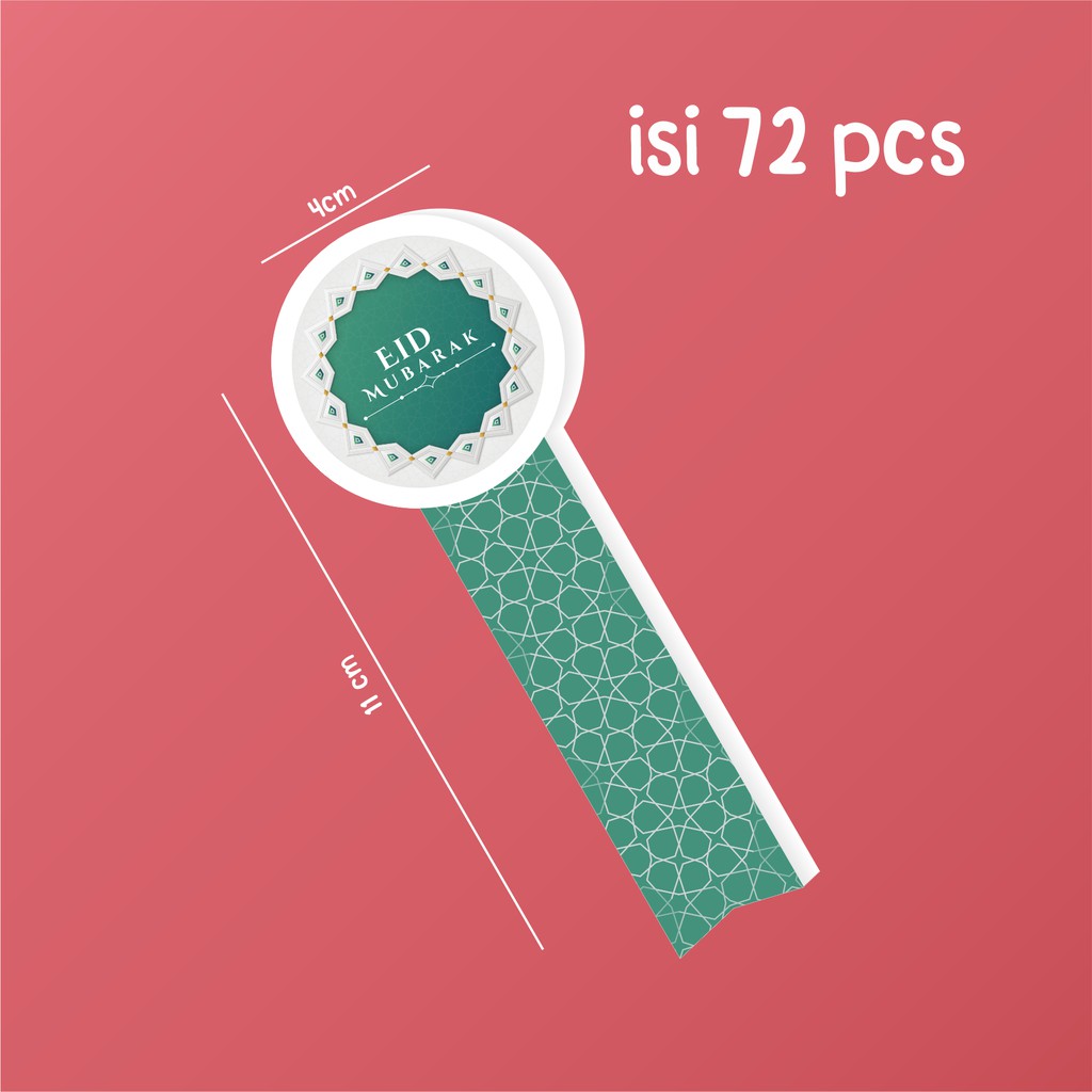 

#hotsale# stiker toples kue kering tema lebaran (isi 72 stiker) design lucu-lucu