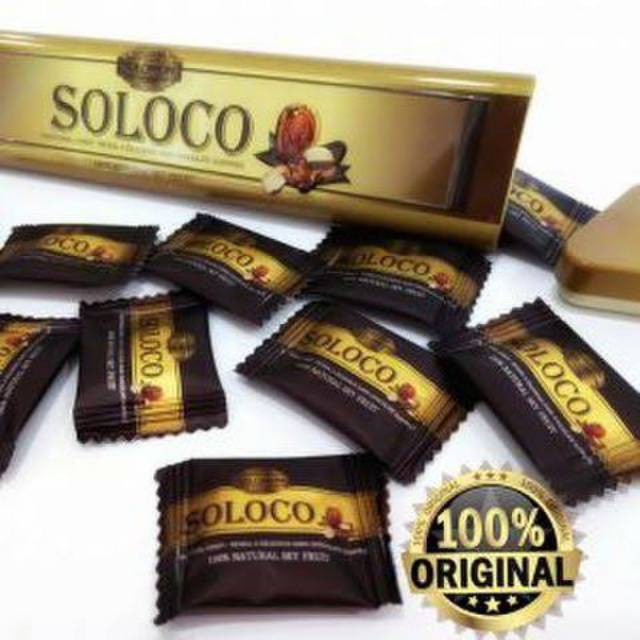 Ready Permen Coklat Soloco. Original 1 Box Obat Herbal Pria Kuat - Saloco