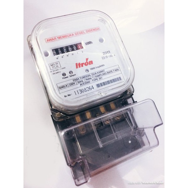 ITRON KWH METER SEMI DIGITAL 1 PHASE