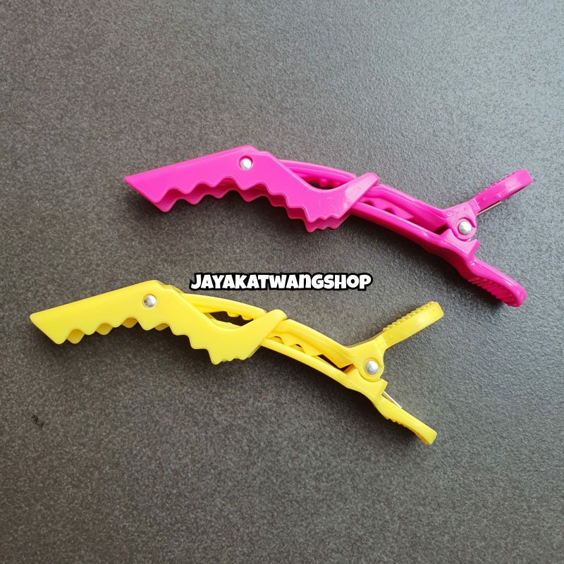 Isi 4pcs - Jepit Buaya MATRIX | Jepit Rambut Salon Crocodile Clip