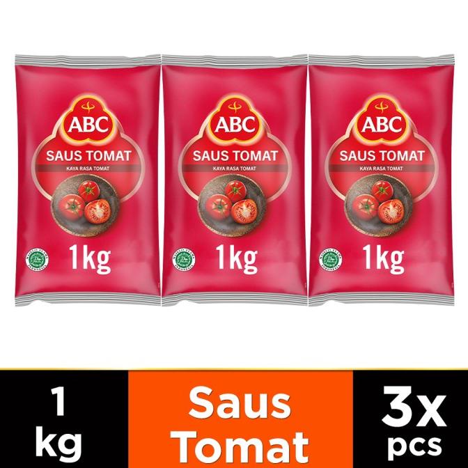 

ABC Saus Tomat 1 kg Multi Pack 3 pcs