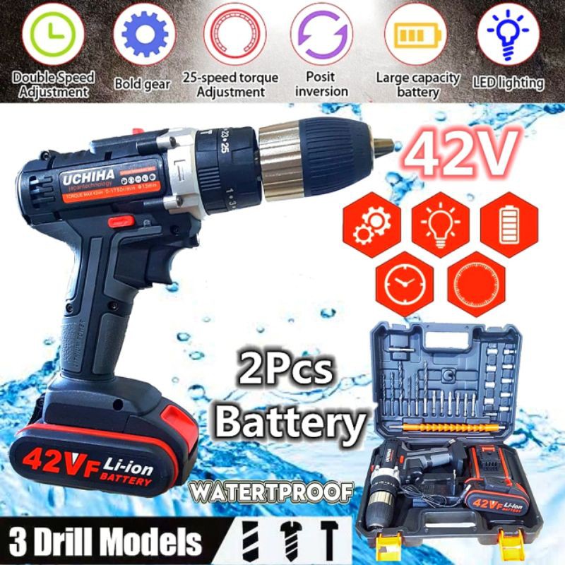 Mesin Bor Portable Bor Cas Bor Mini Bor Obeng Cordless Screwdriver Shopee Indonesia